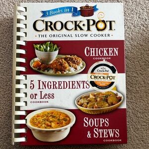 Crock-Pot 3-in-1 Cookbook - Red & White Cover